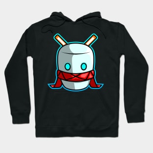 softblue marshmello hero character vector Hoodie